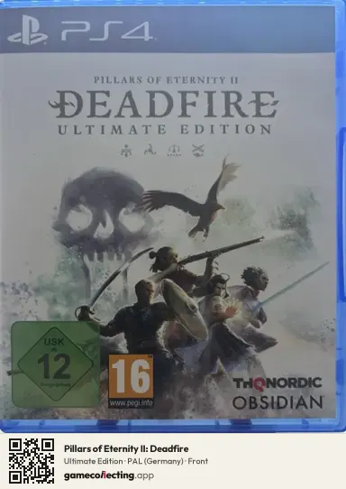 Pillars of Eternity II: Deadfire PlayStation 4, Germany box front