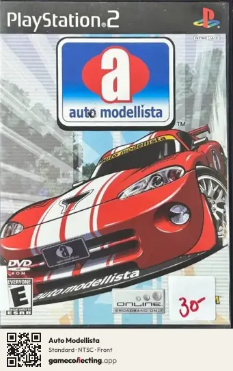 Auto Modellista PlayStation 2, NTSC box front