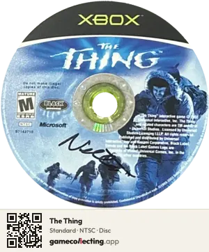 The Thing Xbox, NTSC disc