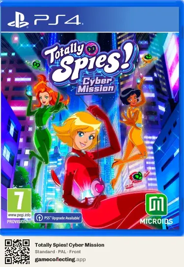 Totally Spies! Cyber Mission PlayStation 4, PAL box front