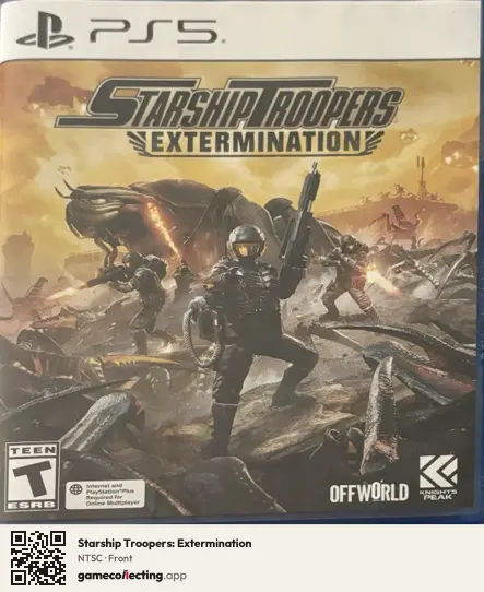 Starship Troopers: Extermination PlayStation 5, NTSC box front