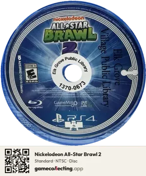 Nickelodeon All-Star Brawl 2 PlayStation 4, NTSC disc