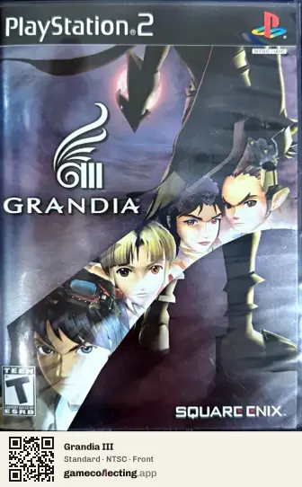 Grandia III PlayStation 2, NTSC box front