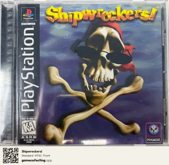 Shipwreckers! PlayStation, NTSC box front