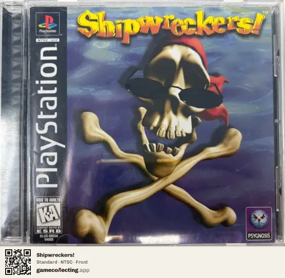 Shipwreckers! PlayStation, NTSC box front