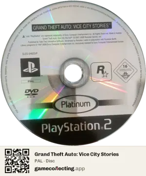 Grand Theft Auto: Vice City Stories PlayStation 2, PAL disc