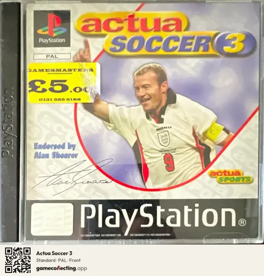 Actua Soccer 3 PlayStation, PAL box front