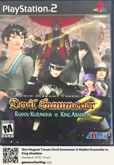 Shin Megami Tensei: Devil Summoner 2: Raidou Kuzunoha vs. King Abaddon PlayStation 2, NTSC box front