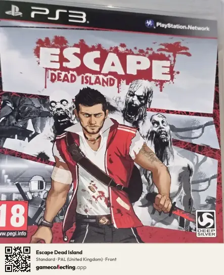 Escape Dead Island PlayStation 3, United Kingdom box front