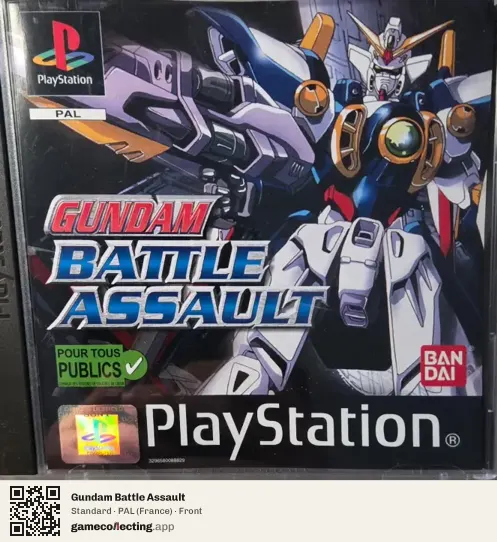 Gundam Battle Assault PlayStation, France box front