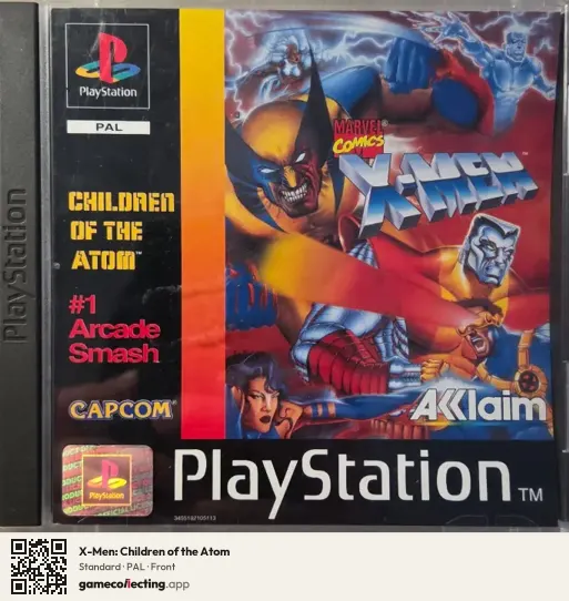 X-Men: Children of the Atom PlayStation, PAL box front