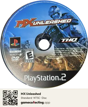 MX Unleashed PlayStation 2, NTSC disc