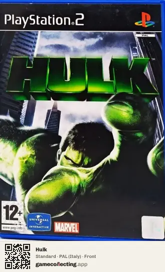 Hulk PlayStation 2, Italy box front