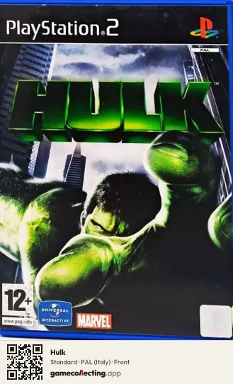 Hulk PlayStation 2, Italy box front