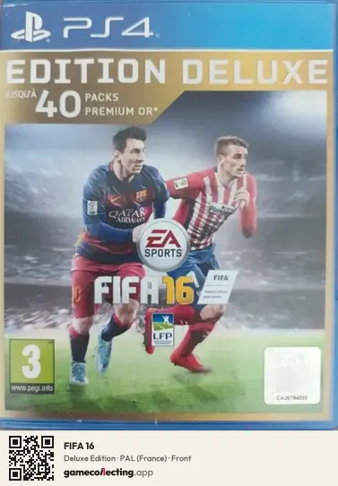 FIFA 16 PlayStation 4, France box front