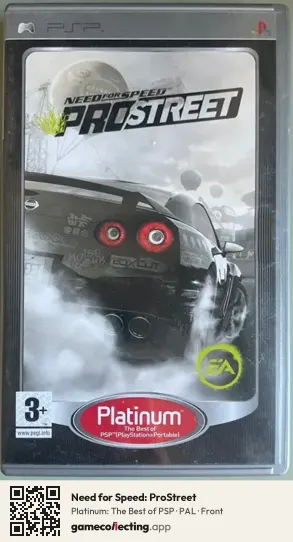 Need for Speed: ProStreet PlayStation Portable, PAL box front