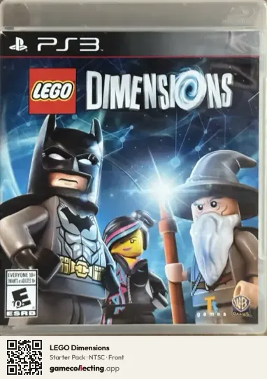 LEGO Dimensions PlayStation 3, NTSC box front