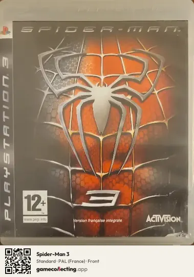 Spider-Man 3 PlayStation 3, France box front