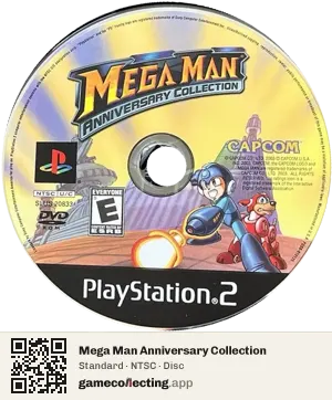 Mega Man Anniversary Collection PlayStation 2, NTSC disc