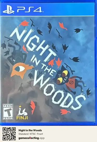 Night in the Woods PlayStation 4, NTSC box front