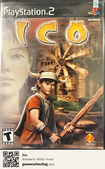 Ico PlayStation 2, NTSC box front