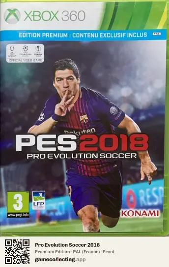 Pro Evolution Soccer 2018 Xbox 360, France box front