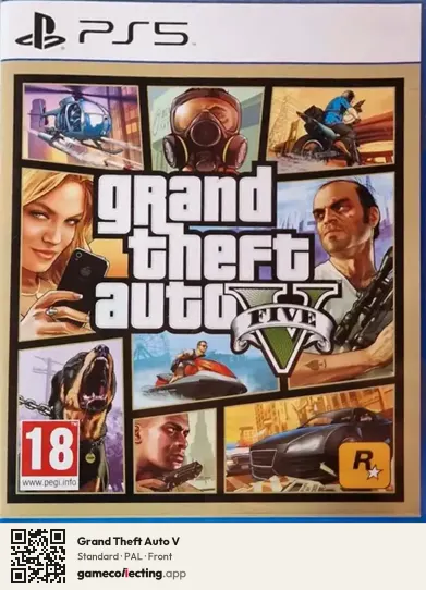 Grand Theft Auto V PlayStation 5, PAL box front