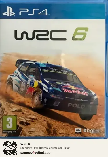 WRC 6 PlayStation 4, Nordic countries box front