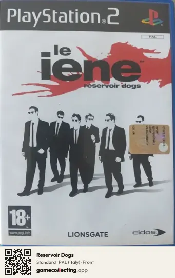 Reservoir Dogs PlayStation 2, Italy box front