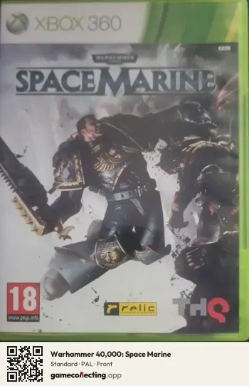 Warhammer 40,000: Space Marine Xbox 360, PAL box front