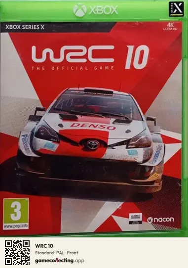 WRC 10 Xbox Series X, PAL box front