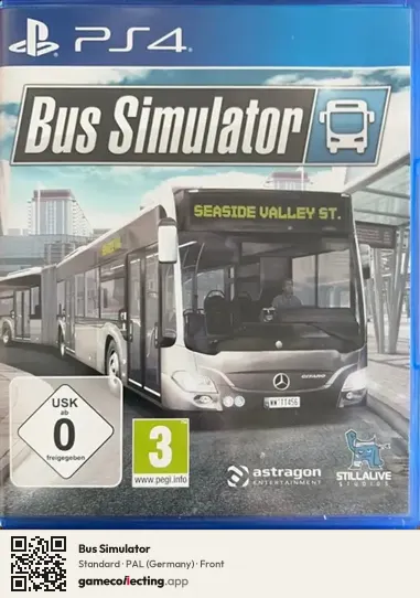Bus Simulator PlayStation 4, Germany box front