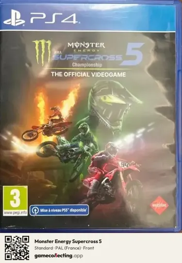 Monster Energy Supercross 5 PlayStation 4, France box front
