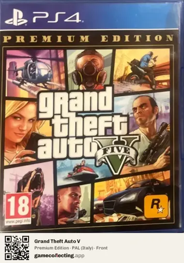 Grand Theft Auto V PlayStation 4, Italy box front