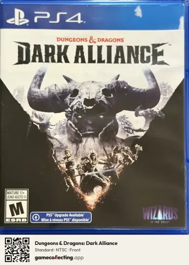 Dungeons & Dragons: Dark Alliance PlayStation 4, NTSC box front