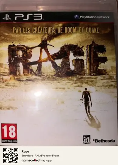 Rage PlayStation 3, France box front
