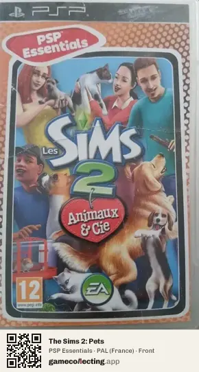 The Sims 2: Pets PlayStation Portable, France box front