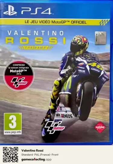 Valentino Rossi PlayStation 4, France box front