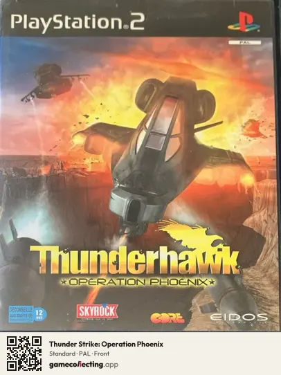 Thunder Strike: Operation Phoenix PlayStation 2, PAL box front