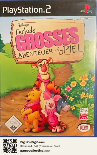 Piglet's Big Game PlayStation 2, Germany box front