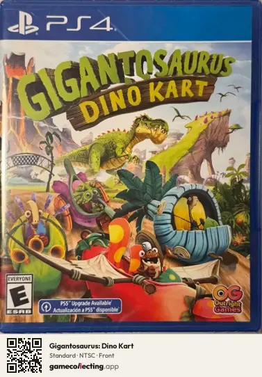 Gigantosaurus: Dino Kart PlayStation 4, NTSC box front