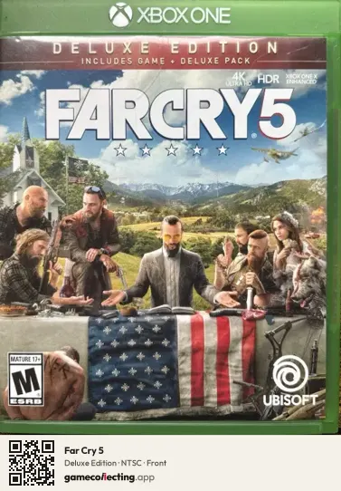 Far Cry 5 Xbox One, NTSC box front