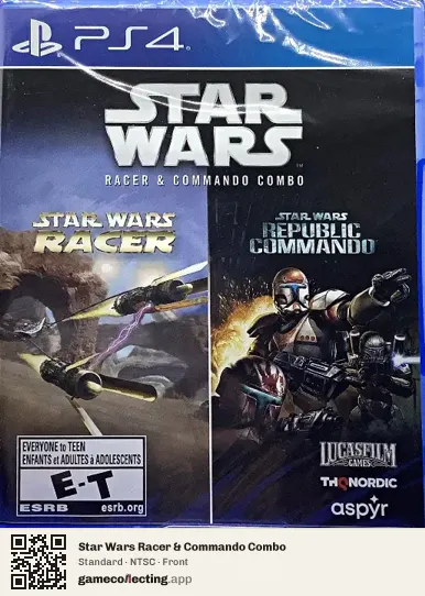 Star Wars Racer & Commando Combo PlayStation 4, NTSC box front