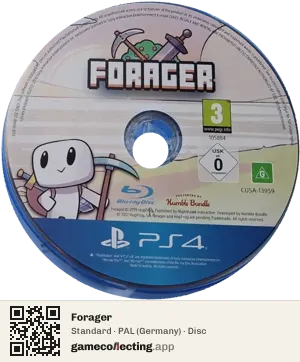 Forager PlayStation 4, PAL disc