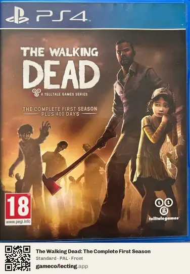 The Walking Dead: The Complete First Season PlayStation 4, PAL box front