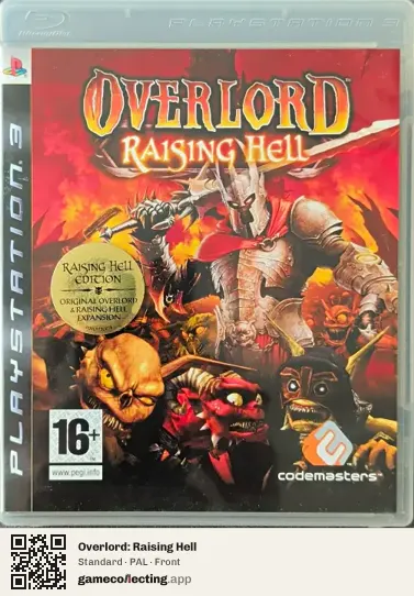 Overlord: Raising Hell PlayStation 3, PAL box front