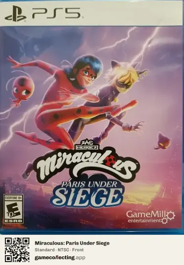 Miraculous: Paris Under Siege PlayStation 5, NTSC box front