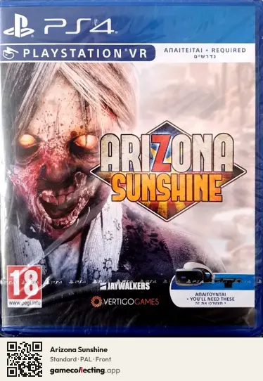 Arizona Sunshine PlayStation 4, PAL box front
