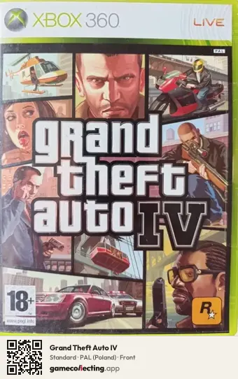 Grand Theft Auto IV Xbox 360, Poland box front