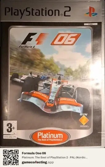 Formula One 06 PlayStation 2, Nordic countries box front